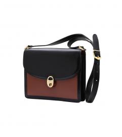 GUCCI VINTAGE BICOLOR LEATHER SHOULDER グッチ ヴィンテージ