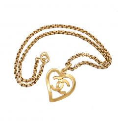 CHANEL HEART CC LONG NECKLACE シャネル ヴィンテージ ♡ ネックレス