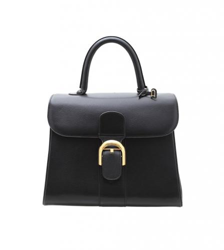 DELVAUX VINTAGE BLACK HANDBAG デルボー ヴィンテージ ブラック