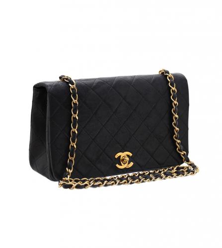 CHANEL VINTAGE CLASSIC BLACK SHOULDER シャネル ヴィンテージ