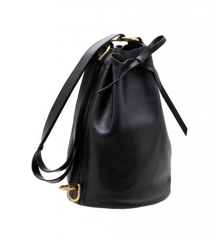 DELVAUX VINTAGE LEATHER DRAWSTRING BAG デルボー ヴィンテージ